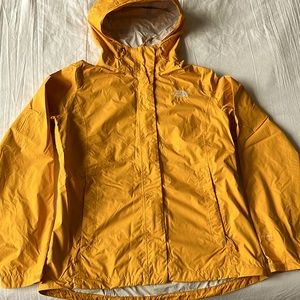 Gold The North face windbreaker waterproof jacket